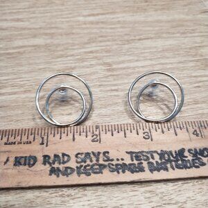 Costume Gold Pierced Hoop Earrings